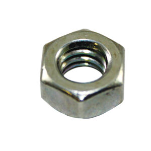 Nut, 1/4"-20 Hex (White Zinc Steel)