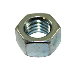 Nut, 3/8"-16 Hex (White Zinc Steel)