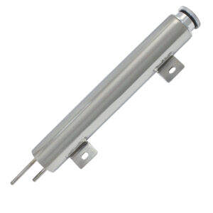 Overflow Tank, Radiator 2" X 13" with Hardware (Polished Stainless Steel)