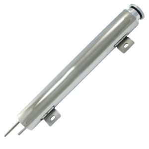 Overflow Tank, Radiator 2" X 15" with Hardware (Polished Stainless Steel)