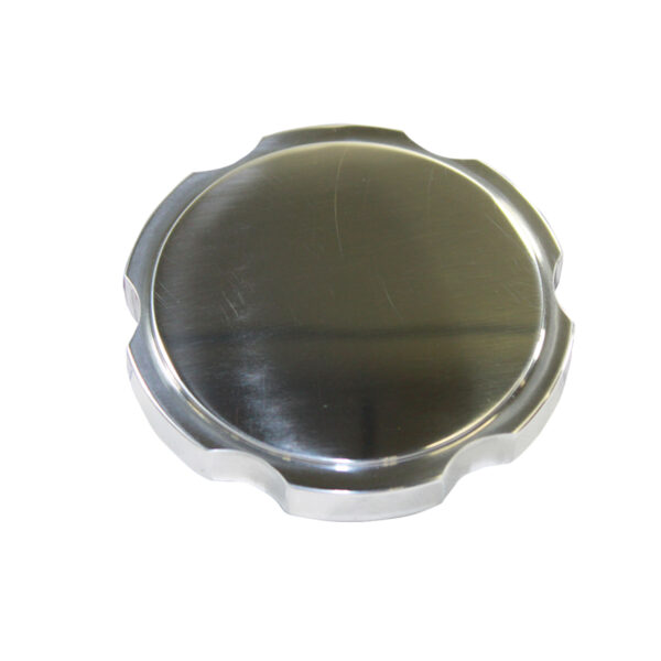 Radiator Cap, Chevy / Ford / Mopar Smooth (Polished Aluminum) 1
